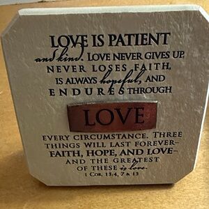 Inspirational Love Quote Plaque